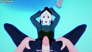 Rogue from Marvel Gives You A Footjob Hentai POV - porn video
